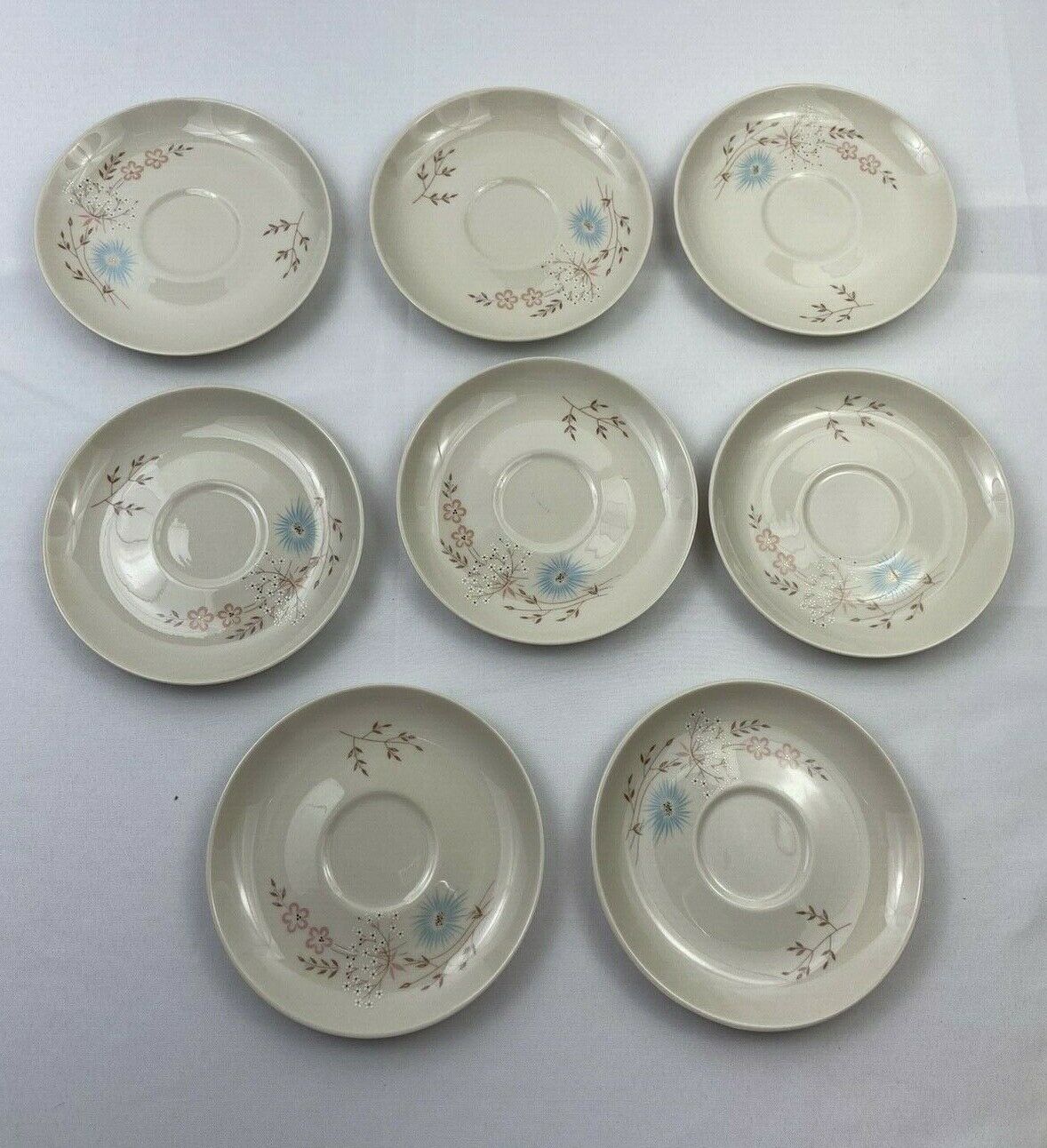 Lot Of 8 Taylorton American "echo Dell" Fine China - Saucers Tst Taylor Smith