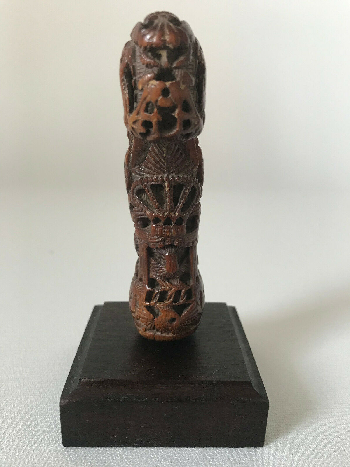 Indonesian Antique Kris Madura Hilt Carved In An Animal Tooth. Early 19 Th C