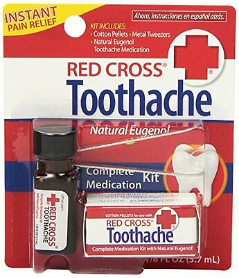 Red Cross Toothache Complete Medication Kit 0.12oz Each