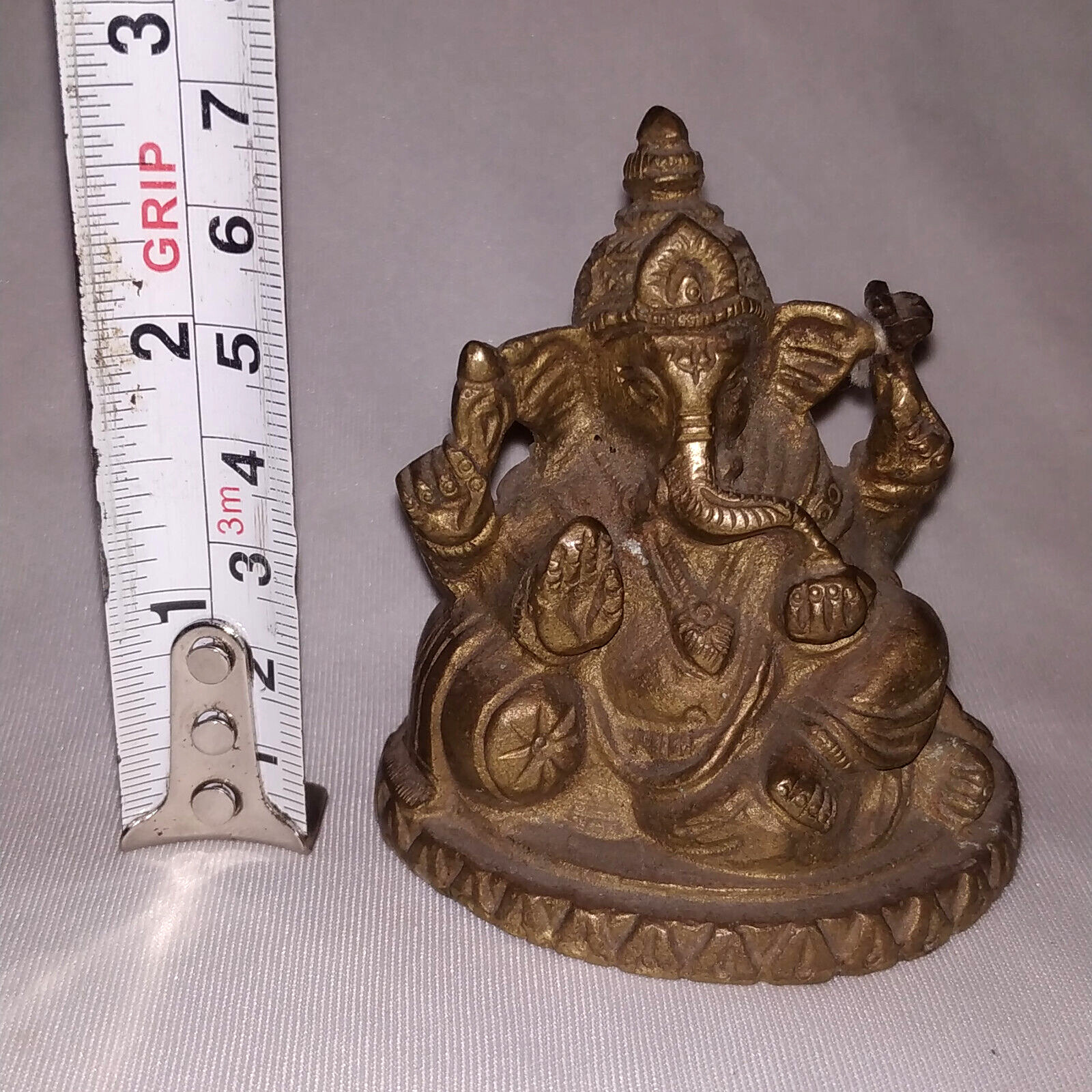 Vintage Traditional Indian Ritual Brass Statue God Ganesha Vinayak Collcetible