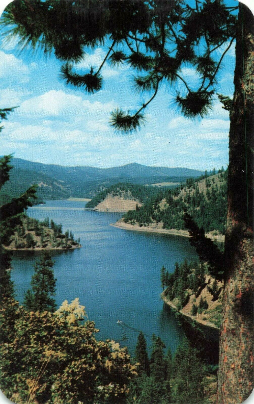 Postcard Beauty Bay Lake Coeur D' Alene North Idaho